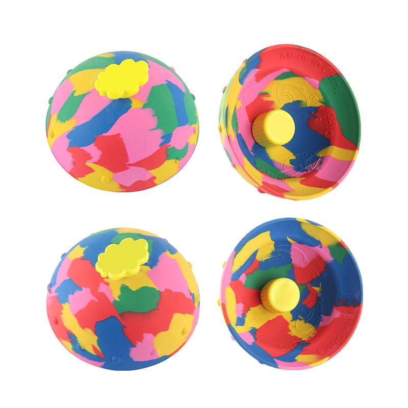 Camouflage Bouncing Ball Bowl, Bouncing Gyro Half Bowl Bouncing Decompression Vent Toy Exterminator