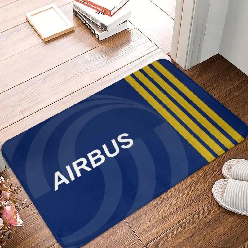 Paillasson De Pilote De Chasse Airbus Personnalisé, Antidérapant, Pour Avion D'aviation, Cuisine, Salle De Bains, Jardin, 40x60cm