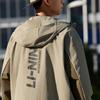 Li-Ning Windproof Water-Repellent Letter Logo Printed Hooded Sports Jacket Men Jackets Lantau-Green AFDT833-4