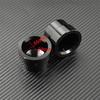 4pcs Motorcycle Front & Rear Axle Nut Covers Caps Black For Harley Sportster XL Dyna Fat Bob FXDF Touring Electra Glide Softail