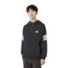 Adidas Logo Hooded Zip-Up Long Sleeve Jacket Men Jacket Black JD4827