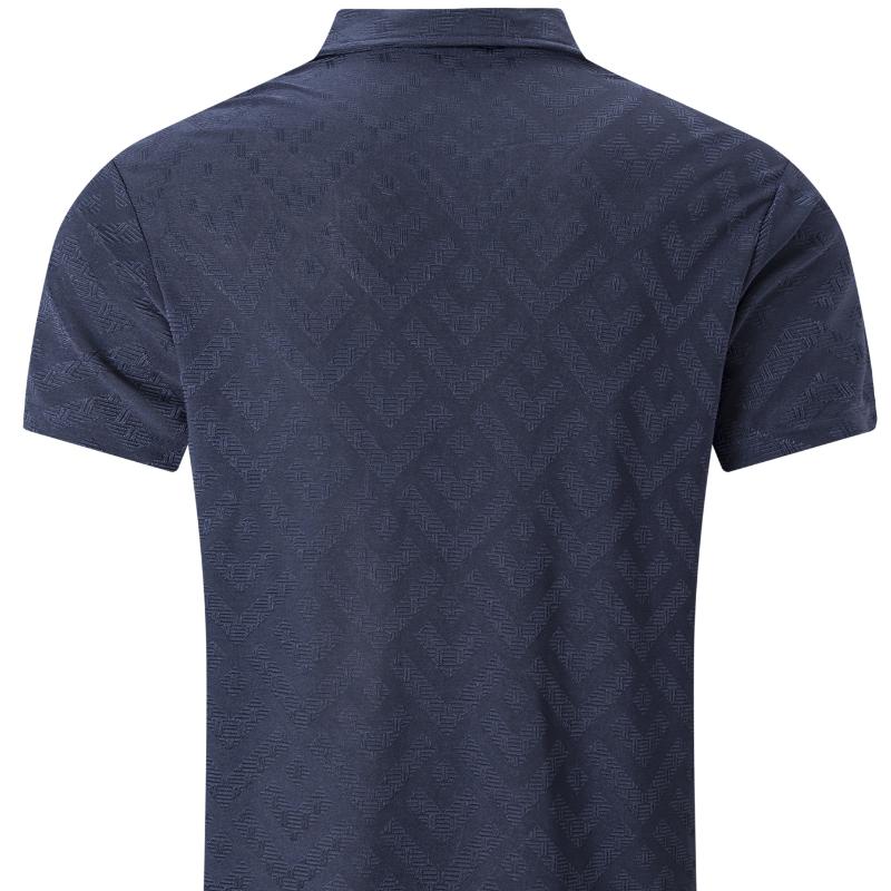 High-end new speed men's dry ice silk shirt collar POLO polo shirt