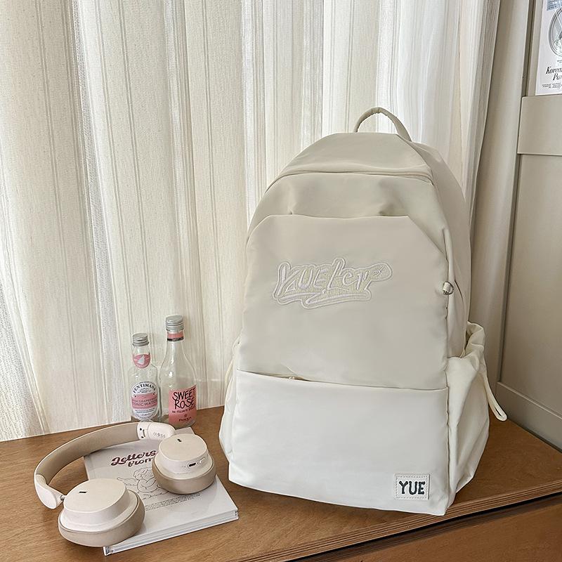 Junior High School Students' Schoolbags Female New High School Students' Large Capacity Backpacks Male Campus American Trend Backpacks.