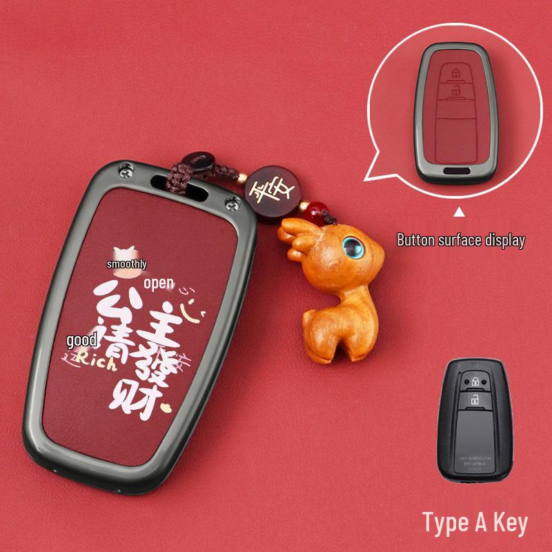 Key Cover for Toyota Camry, Corolla, RAV4, Highlander, CHR, and Asia Dragon Models