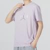 Air Jordan Logo Print Casual Crewneck Short Sleeve T-shirt Men Tops Lavender Light-Purple DM1463-530