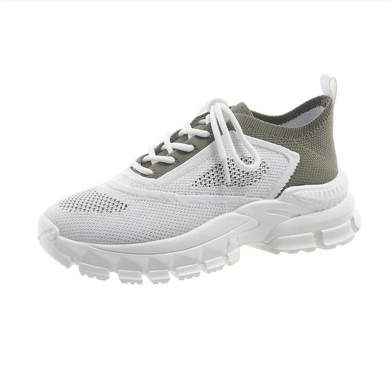 Fashion Women's Versatile Sports Shoes 2025 Spring and Autumn Breathable Outdoor Running Casual Flat Sole Comfortable Low Top Shoes