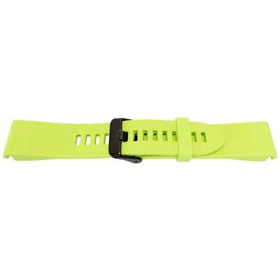 Bracelet montre 20mm - MY-MONTRE - Compatible Garmin Fenix 5S/5S Plus/6S/6S Pro - Vert lime - Silicone - Boucle noire