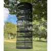 Foldable Ventilated Mesh Organiser With Hanging Hook Rustproof Nylon Designs Rack For Camping Home Storage Solution