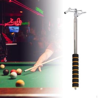 Billard Queue Brücke Snooker Rest Edelstahl Professionelle Teleskop mit Kopf