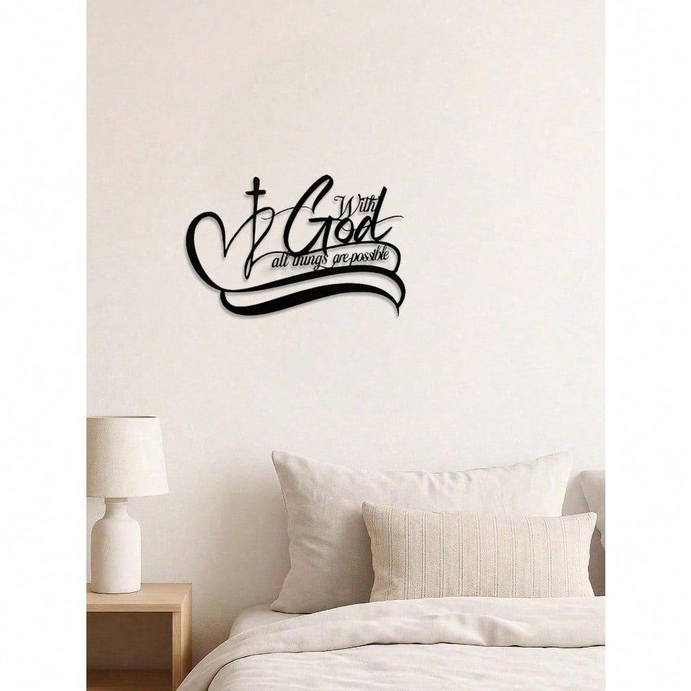 Metal Wall Art Decor Home Office Kitchen Plaque Sign Hanging
