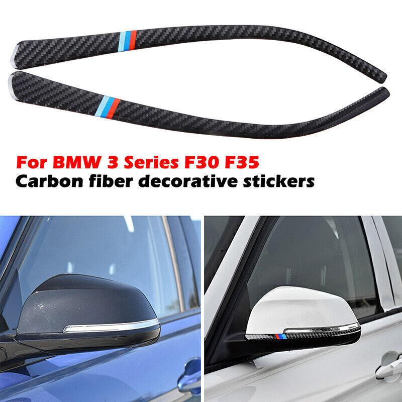 6x Real Carbon Fiber Interior Cover Trim For BMW F30 F31 F32 F34 2013-2018