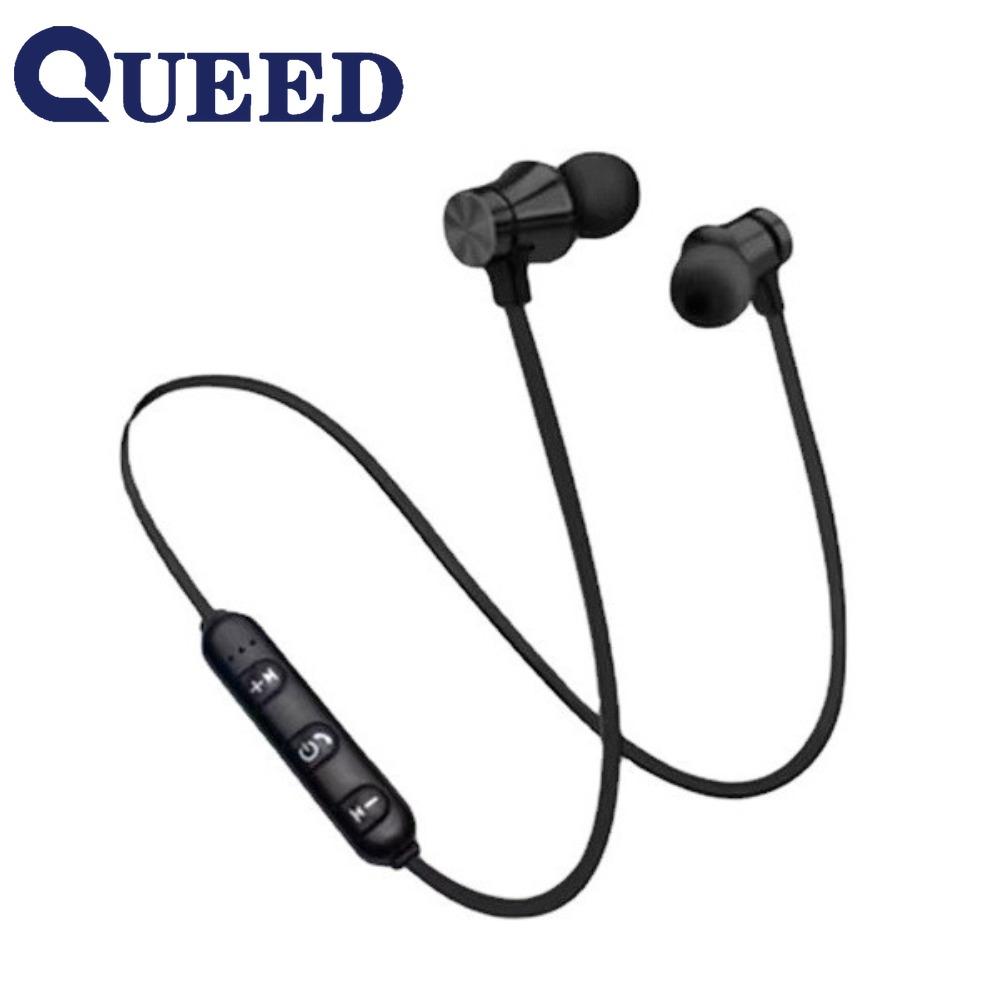 Magnetisk Bluetooth-hodesett som beveger seg inn i øret Hengende hals Trådløst Bluetooth-hodesett