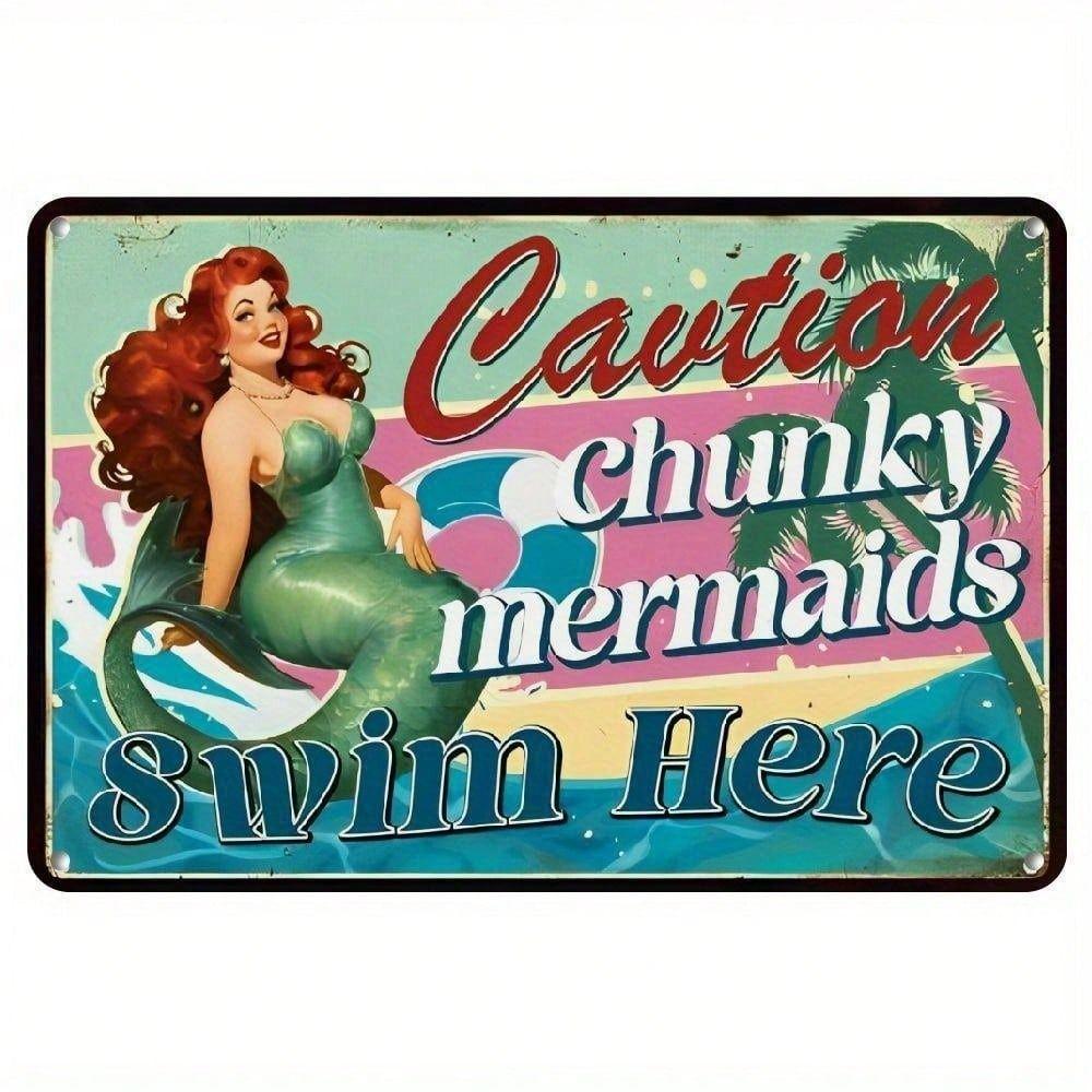 Vintage Sci-Fi Fairy Metal Tin Sign 20x30cm Retro Wall Art