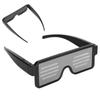 Glowing Glasses Bar Concert Shutter Pattern Lighting Supplies LED Glasses USB Charging