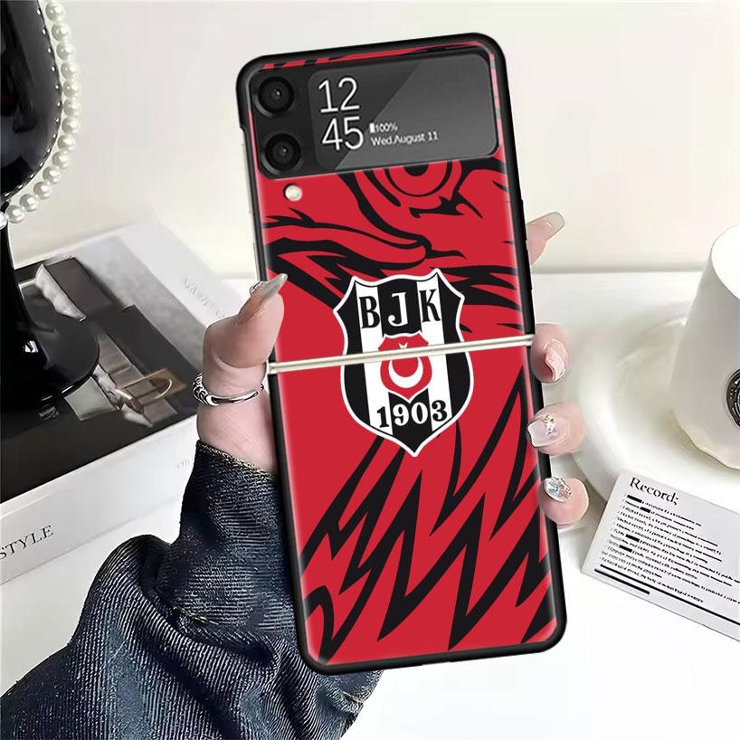 B-Besiktas B-BJK Cases For Samsung Galaxy Z Flip 4 5 6 7 3 Z Flip7 Flip6 Flip4 Flip5 Flip3 5G Hard Shockproof Fundas Cover