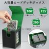 Deck Trading Card Card Game Deck Magnetic Holds 100 Waterproof PU Sleeve Top Loader Vertical Includes 2 Dividers 1 for Duel Masters Case, Case, Box,