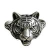 Luxury new carved tiger head ring, animal shape retro simple jewelry factory