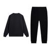 Li-Ning Letter Logo Printed Round Neck Pullover Sweatshirt And Comfortable Long Pants Set Men sweatshirt set AWDVH35-1+AKLUE31-1