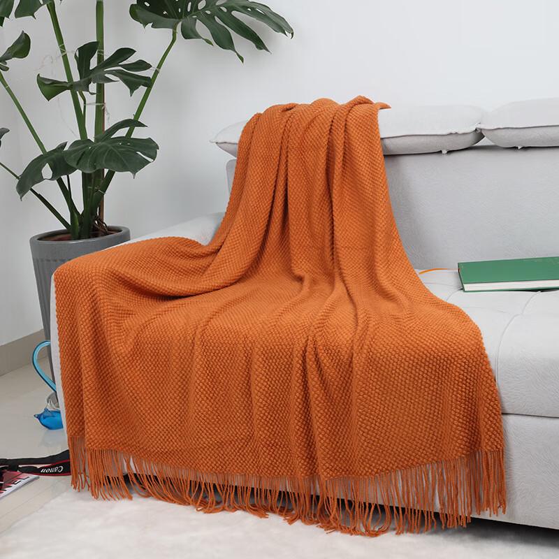 All-Season Acrylic Knit Throw Blanket