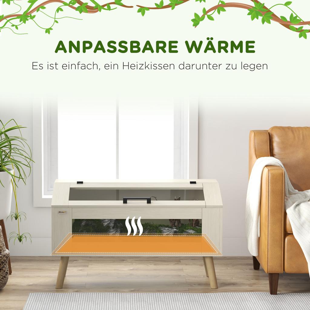 Terrarium 140L dla węży, jaszczurek, żab rogatych, kameleonów, chomików, myszoskoczków z okienkami ze szkła hartowanego