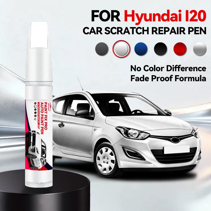Voor Hyundai I20 Lak Reparatie Pen Bijwerken Krasverwijderaar DIY Auto Accessoires Zwart Wit Blauw Zilver