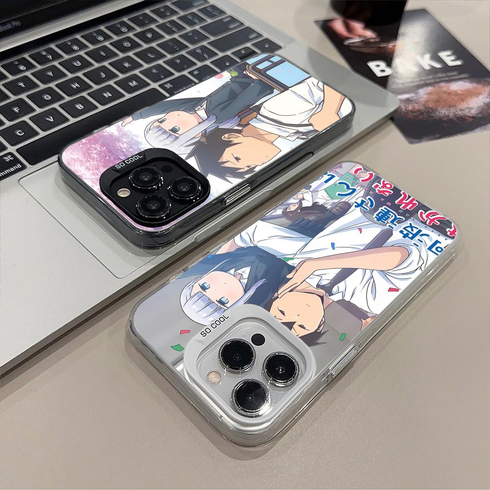 Hakarenai Aharen Reina Phone Case for iPhone 16 15 14 13 12 11 X XR XS 8 7 Pro Max Plus Translucent Colour Printing Cover Luxury