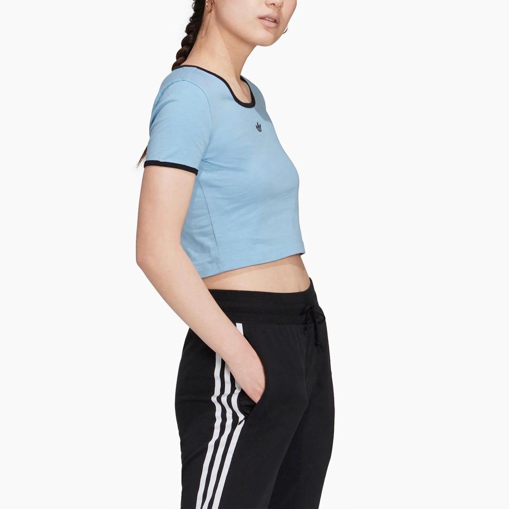Adidas Originals The Baddie Edit T Shirt Women's Blue (Unisex) Crop Tops H17951