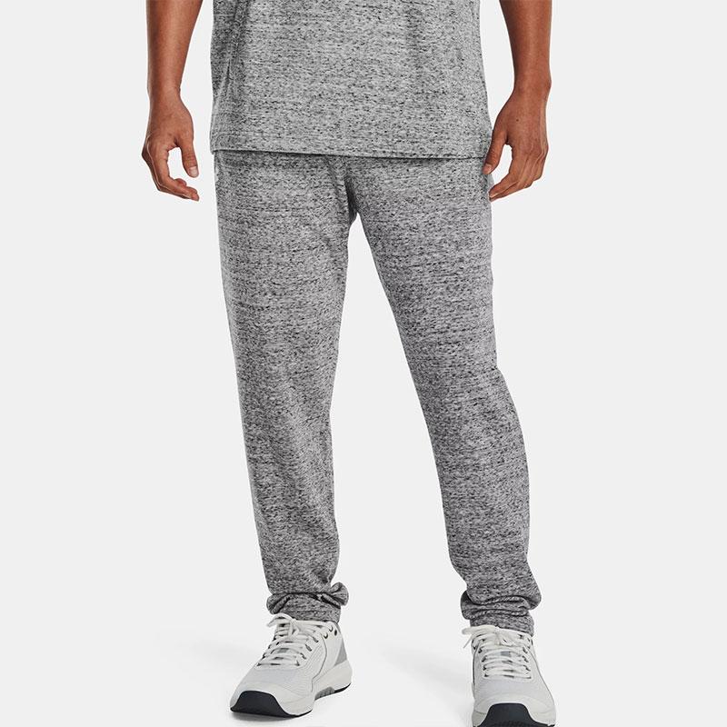 Under Armour Rival Casual Pants Men's Light Gray Moderate Straight Fit Pants 1376772-011