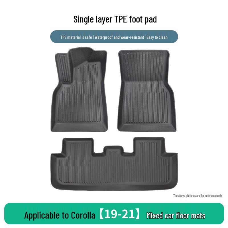 TPE Anti-slip Rubber Floor Mats for 2019-2021 Toyota Corolla Hybrid