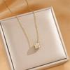Collana con ciondolo a vita piccola incastonata di diamanti, regalo alla moda e squisito per coppie.