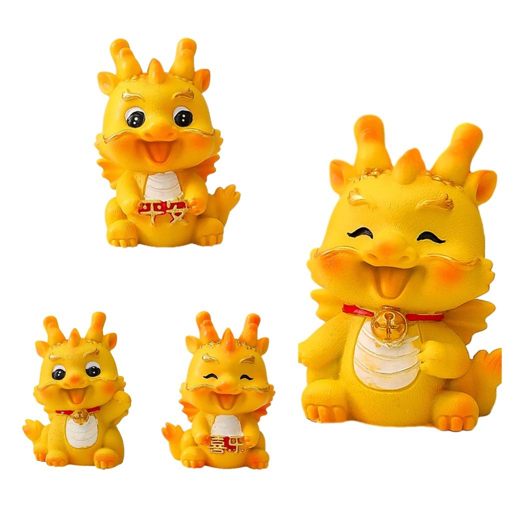 Niedliches Harz Drachen Auto Ornament für Abschluss, Einweihung und Partys