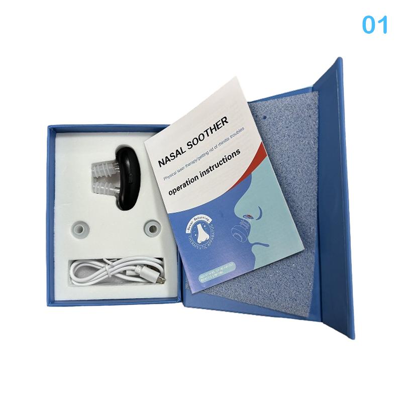 

Интеллектуальный инфракрасный световой массаж носа, устройство для фототерапии ринита, уход за носоглоткой, лазерное устройство для снятия зуда в носу, успокаивающее устройство 1