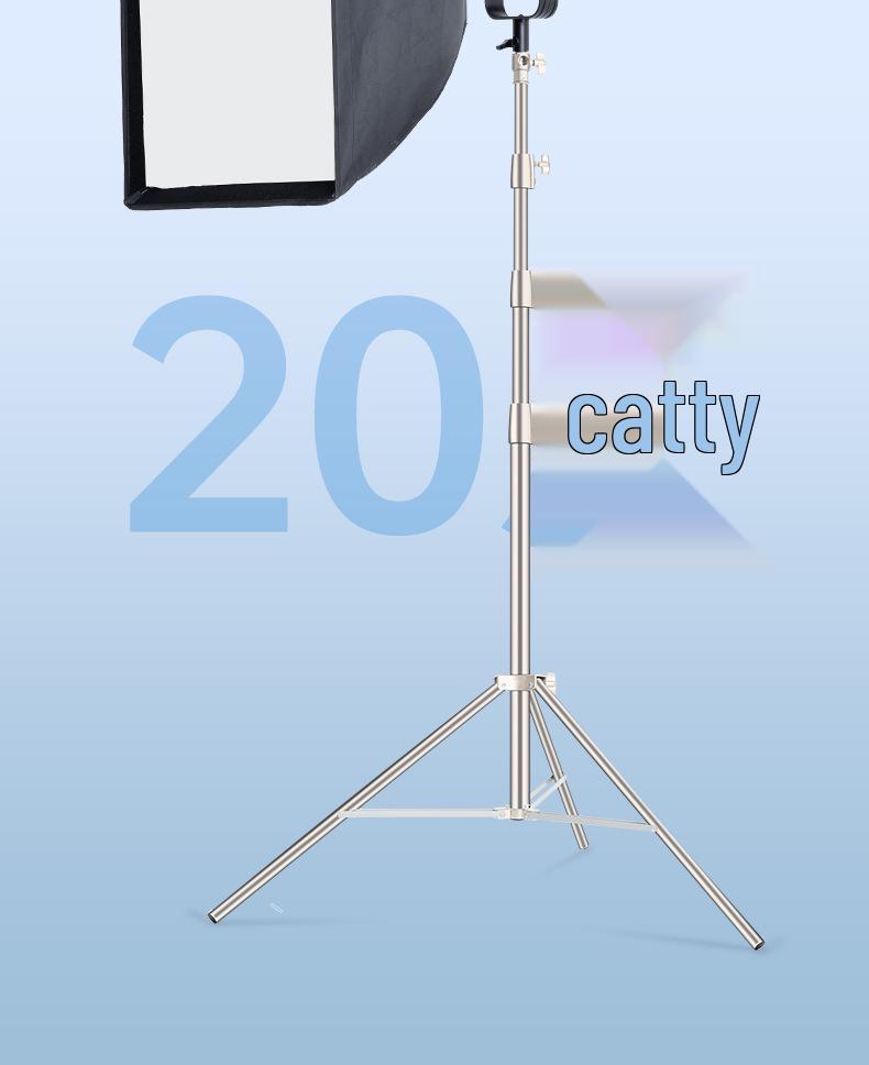Ambitful Zhijie 4m Stainless Steel Light Stand, 20KG Load, Reinforced for Live Broadcast & DSLR Cameras
