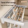 Invisible Wall-Mounted Bathroom & Balcony Towel and Clothes Drying Rack