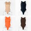 Sommer Streetwear Bodysuit Mit Doppellagigem Milchseidenstoff Für Damen