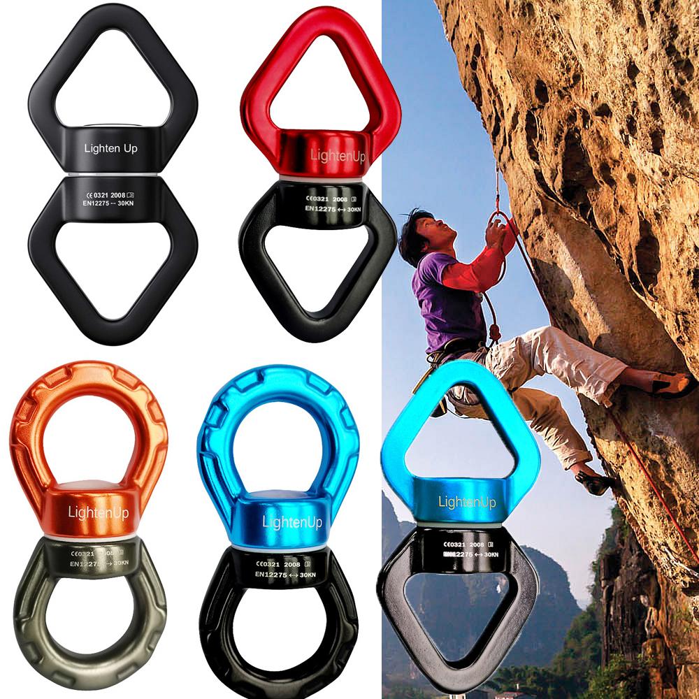 1 Stück Schaukelwirbel, 30 kN Sicherheitsdrehvorrichtung, Schaukelspinner, Karabinerwirbel, Kletterseilwirbel für Schaukel, 5 Modelle