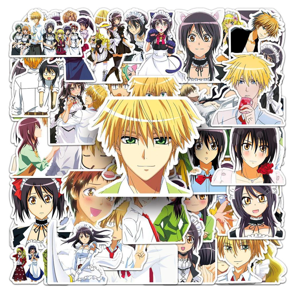 50 Sheets of President is Maid-sama Anime Character Waterproof Decorative Stickers for DIY Notebook Planning