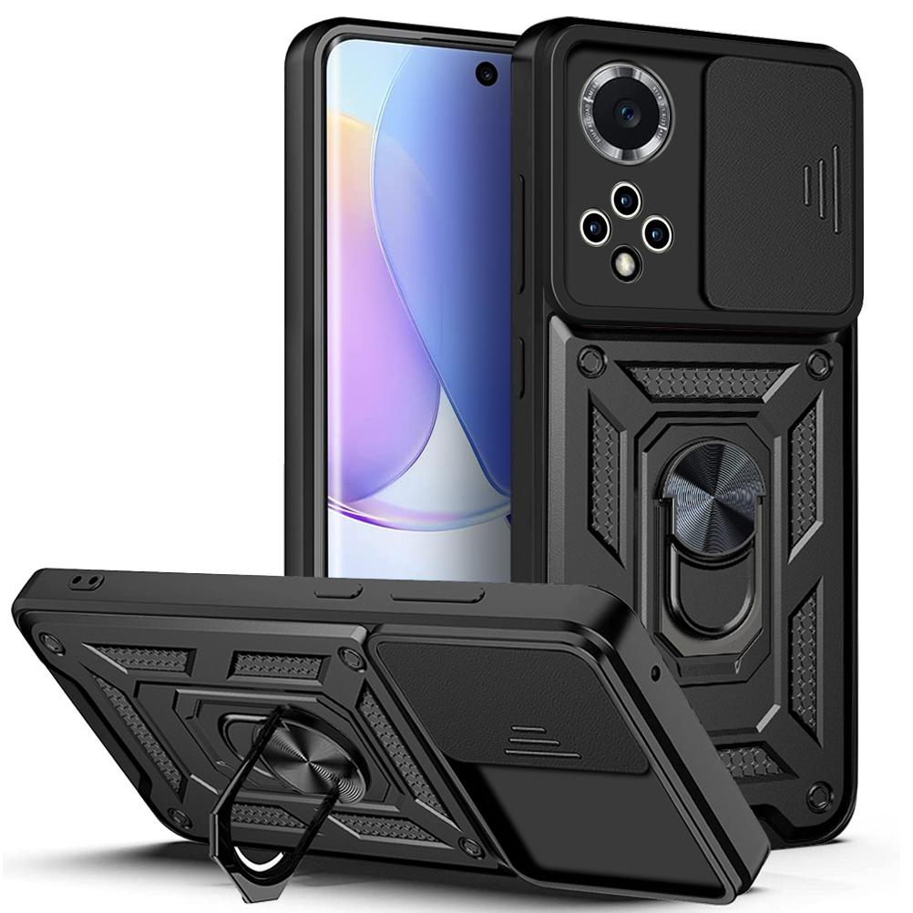 

For Huawei nova 9 Case Huawei nova 9 se Cover Nova9 SE Magnetic Ring Holder Armor Phone Case Slide Camera Protect Back Cover Huawei nova 9