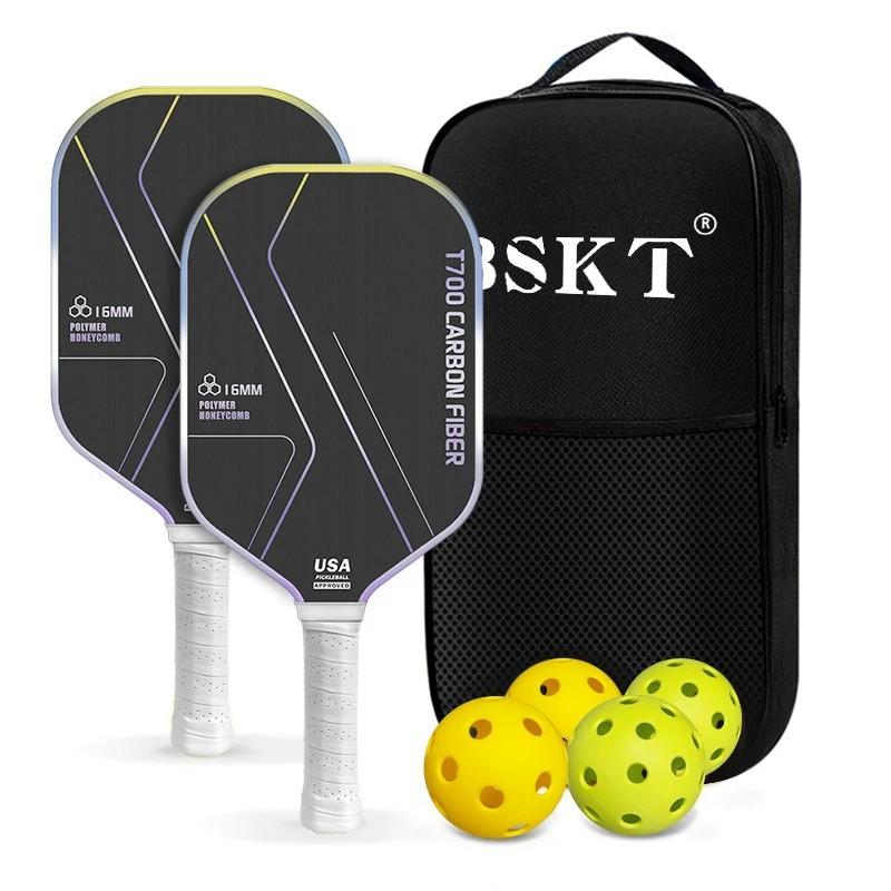 T700 Carbon Fiber Pickleball Paddles Professional Full Set Indoor Outdoor Play