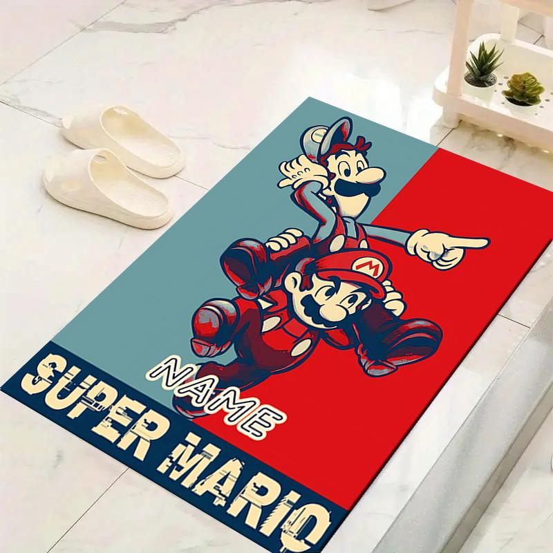 Custom 1Pc Mario Yoshi Adventure Rug Office Carpet Indoor Outdoor Entrance Doormat Nonslip Soft And Comfortable Living Room D2915172