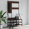 VidaXL Clothes Rack and Shoe Storage Brown Oak 837856