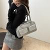 Chic 2024 Street Style Pu Leather Tote Bag Versatile Casual Shoulder Bag For Women