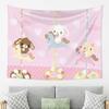 1 Sanrio Carousel Flannel Tapestry 2D Single Print Cute Home Decor Accessory Sweet Functional CartoonThemed Attractive Durable