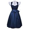 Dames Traditionele Oktoberfest Jurk Vintage Stijl Mouwloze Dirndl Jurk met Gerimpelde Kraag en Tailleband voor Festival