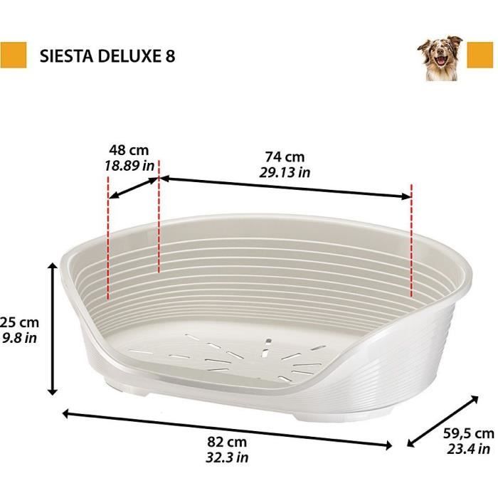 Panier-Corbeille SIESTA DELUXE Taille 8 - 82*59,5*25 cm -Vert -FERPLAST