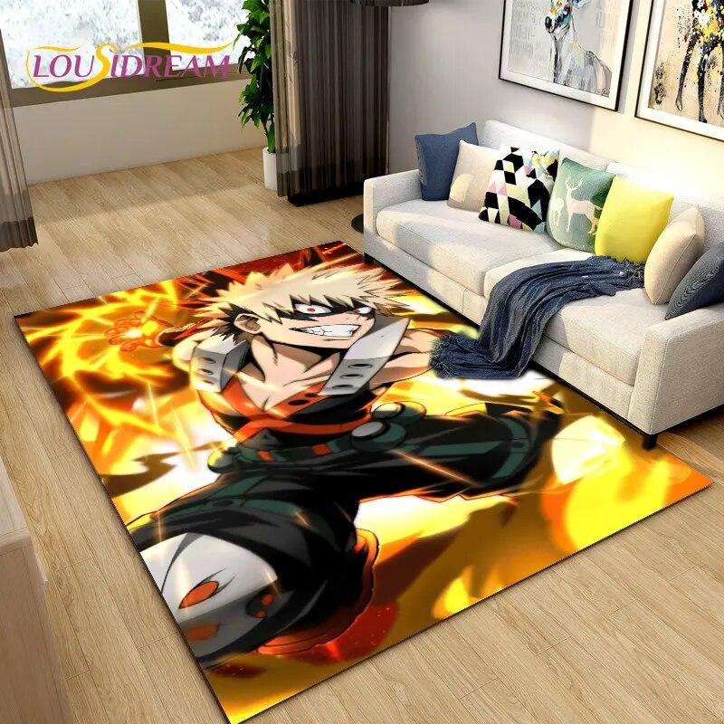 My Hero Academia, Japan Anime Area Rug,Carpets Rug for Living Room Bedroom Sofa Doormat Decoration,Kids Play Non-slip Floor Mat