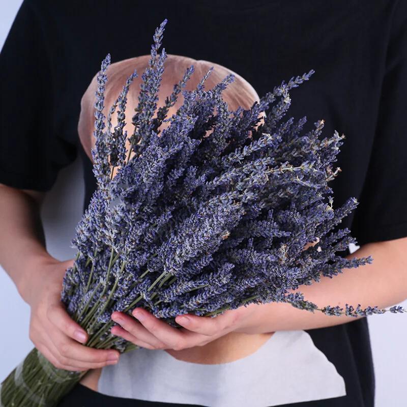

Natural Aromatherapy Lavender Dried Bouquet Soothe The Nerves and Help Sleep Home Decoration Deodorant Holiday Gift A bunch фіолетовий