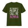 My Favorite People Call Me Nonna T Shirt Mother S Day Vintage Washed Breathable Graphic Stylish Versatile Designer Clothes