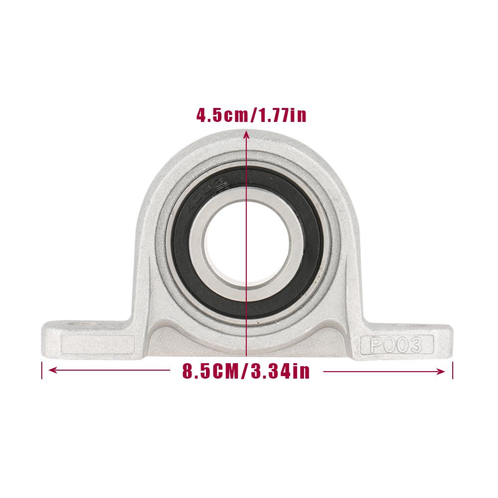 Fevas 1Pc 17mm KP003 Zinc Alloy Mounted Pillow Block Bearing Mechanical Parts Accessories Tool Fevas 1Pc 17mm KP003 Zinc Alloy Mounted Pillow Block Bearing Mechanical Parts Accessories Tool