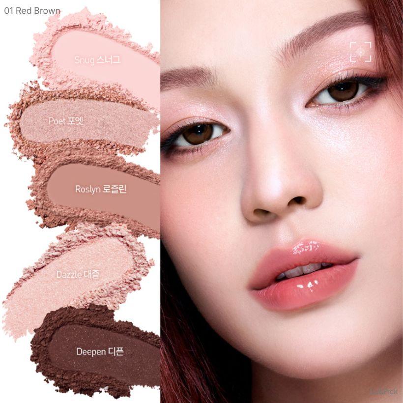 JUNG SAEM MOOL Artist Eye Palette Core 8.5g (+Free gift) 01 Red Brown